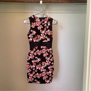 Floral Bodycon Tank Dress. Size S